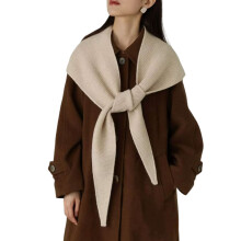 Woll-Sturmhauben-Schal, Winterschal für Damen,-Beige