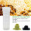Queen Bee Protective Cover Plastic Beekeeping Queen Cup Kit, 50 Pcs, Roller Cage Back Cup Holder, Beekeeping Tools 4
