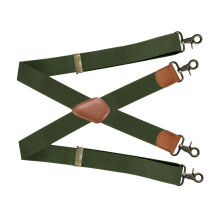 Innovative X-Clip-Hosenträger für Herren mit hoher-Armeegrün