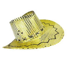Auffällige Cowboyhüte für Karnevals-Motto-Events,-Gold