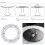 rotating tray Turntable Stand, 360Degree Rotating, for Kitchen, Dining Table, Silver 2