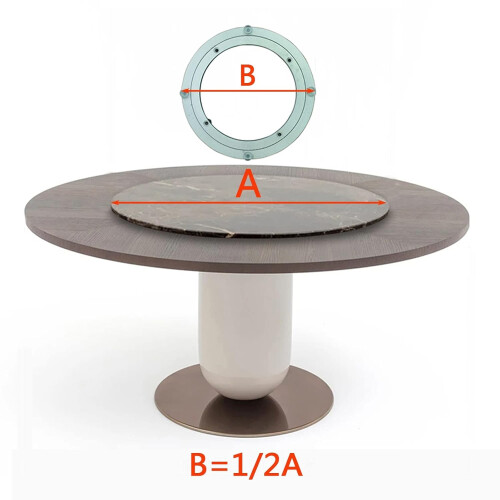 rotating tray Turntable Stand, 360Degree Rotating, for Kitchen, Dining Table, Silver 2