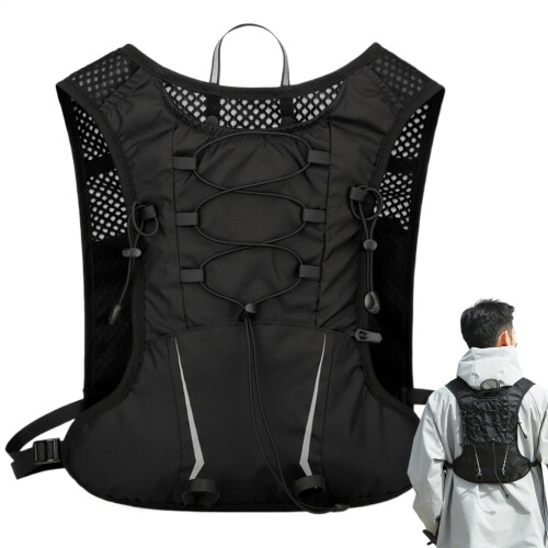 Running Backpack Hydration Pack Adjustable Reflective Lightweight For Running Marathon Training Outdoor Cycling 1.5L