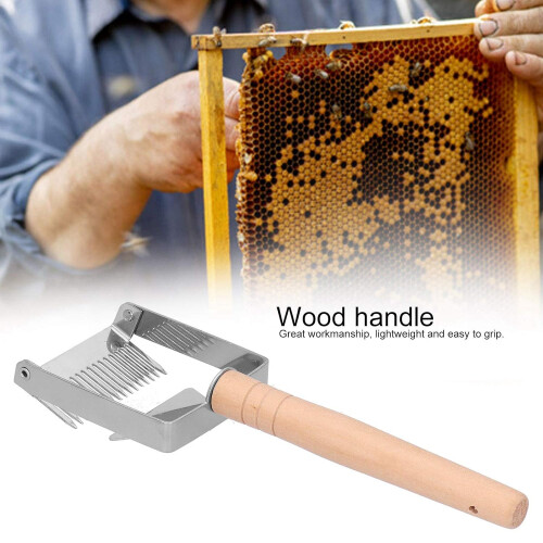 Beekeeping Uncapping Fork, Ergonomic Handle Design,  Stainless Steel Tip, Beekeeping Tool Minimizes Wastage 2