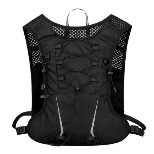 Running Hydration Pack, Adjustable Reflective Vest, MultiPocket Daypack, 14.57 x 7.87 In, Lightweight Hydration Pack