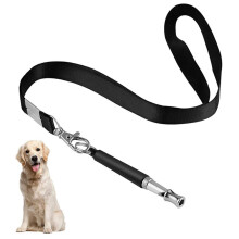 Dog Whistle Frequency Dog Training Whistle with Lanyard Black 3pc