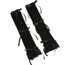 Manchons de bras empilés chauds et-Blanc noir fond noir b