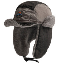 Chapeau de trappeur chaud coupe-vent, chapeau Ushanka épais-Noir