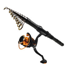 Fishing rod, Portable Travel Fishing Rod Set, Short Sea and Boat Bait Fishing Equipment (3.0 m)