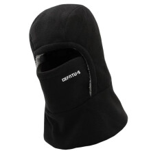 Dicker, warmer Kopfbedeckungshut, mit Fleece-Schwarz