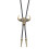 Collier de cravate Bolo de Cowboy occidental-argent antique 1
