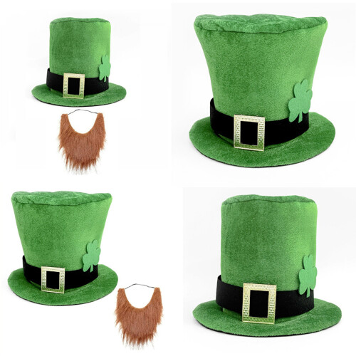 Costume de barbe avec chapeau haut de forme Shamrock-D 1