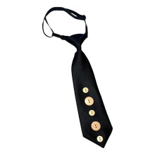 Button Fasten Clip On Tie For Business Casual Outfits Soft-A