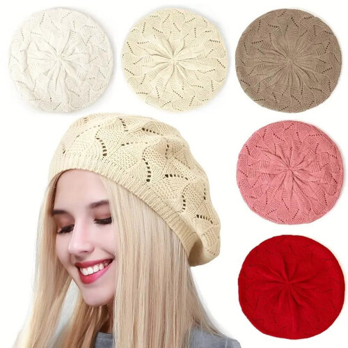 Elastische stretch uitgeholde baretdop, ademende, casual-Rood 2