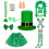 Shamrock Homburg Zylinderhut Irish Stocking Stilvoller-B 1