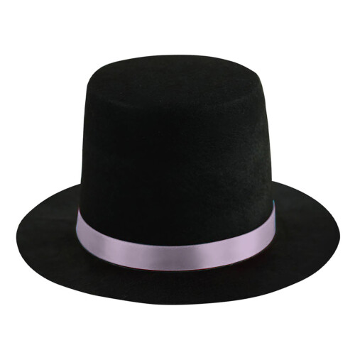 Chapeau de magicien réglable pour spectacles sur-ruban pk noir