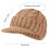Herren Winter-Strickmütze, mit Fleece gefütterte-Khaki 3
