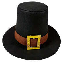 Chapeau haut de forme classique en laine-Marron noir avec dieu