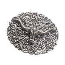 Fashion Forward Zincs Alloys Belt Buckle-ancient silver