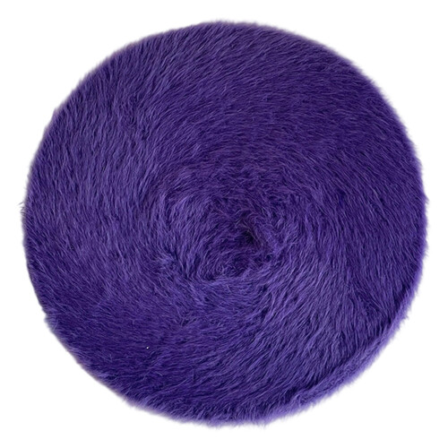 Béret chaud en fourrure de lapin, chapeau de-Violet profond
