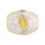 Boucle de ceinture Arabesque moderne rétro en alliages-JE 1