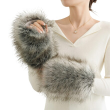 Thermo-Fingerlose Handschuhe aus-Grau gefärbte Spitze