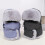 Adjustable Winter Trapper Hat Soft Faux Rabbit-light blue OS 5