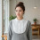 Layered Faux Collar Chiffon Removeable Collar Decorative-Black 7