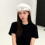 Five Point Star Decors Acrylic Fabric Beret Hat Winter-Black 6