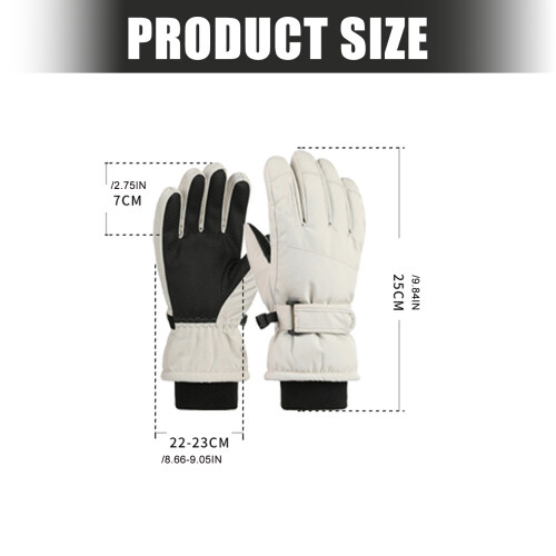 Wasserabweisende Schnee-Ski-Handschuhe für Kinder,-Hellrosa 15 2