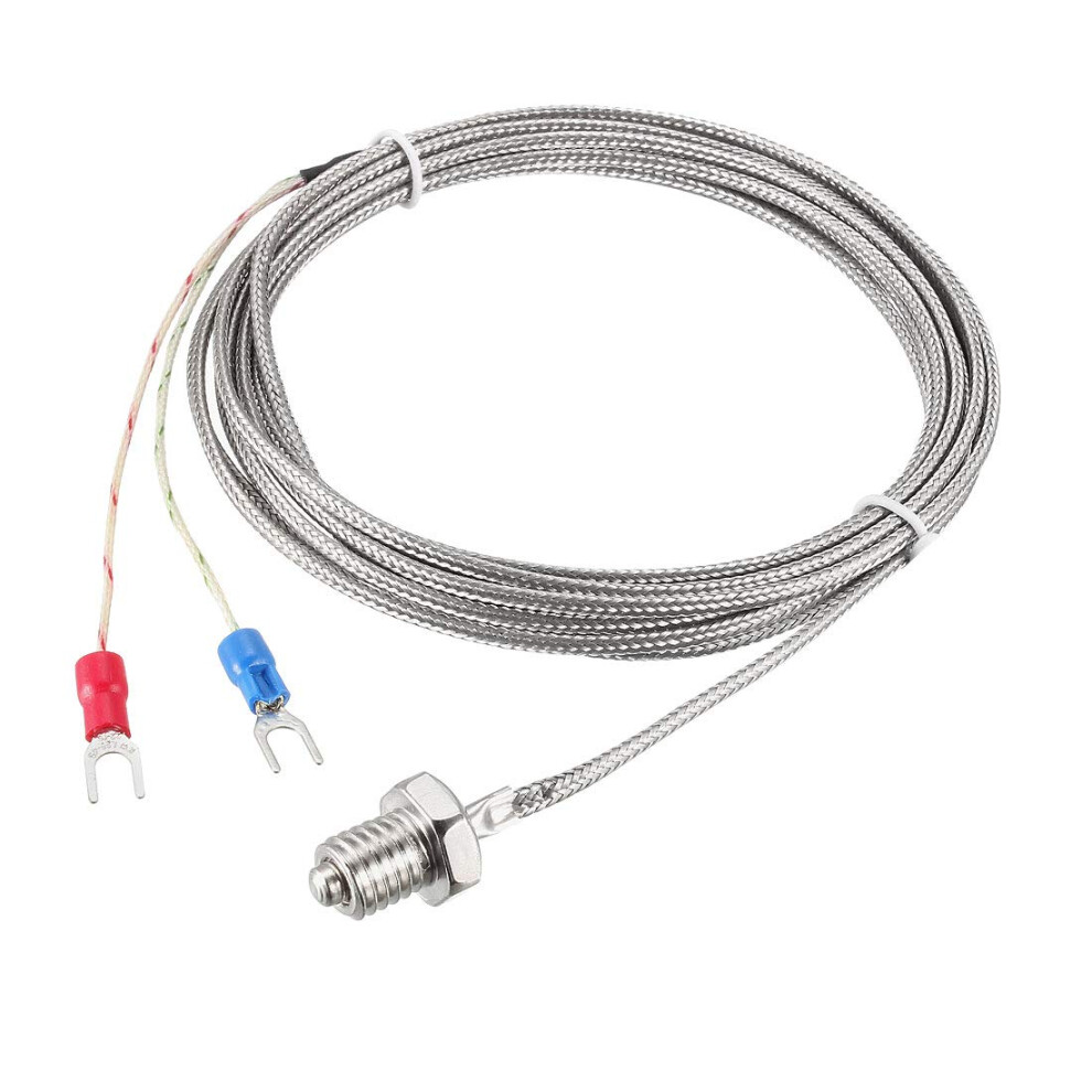 M10 Threaded Probe With 3 M / 9.8 Ft Cable Ktype Thermocouple Temperature Sensor 9365049790789