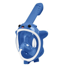 Full Face Snorkels For Kids Foldable 180Degree Panoramic View Antifog Snorkeling
