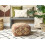 Beliani Pouffe URPAD Jute Multicolour 2