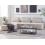 Beliani Modular Corner Sofa 4 Seater TIBRO Right Hand Light Beige Fabric 2