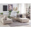 Beliani Modular Living Room Set 4 Seater TIBRO Fabric Light Beige 6