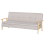 Beliani Sofa Bed 3 Seater TJORN Fabric Beige 4