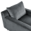 Beliani Chaise Longue GUERET Velvet Grey 5