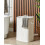 Beliani Laundry Basket KOMARI Bamboo White 72 L 2
