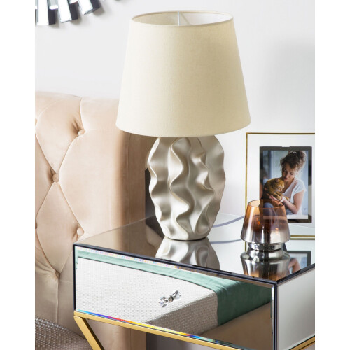 Beliani Table Lamp ALLIKA Ceramic Gold 2