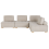 Beliani Modular Corner Sofa 4 Seater TIBRO Right Hand Light Beige Fabric 5