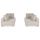 Beliani Modular Living Room Set 4 Seater TIBRO Fabric Light Beige 2