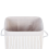 Beliani Laundry Basket KOMARI Bamboo White 72 L 6