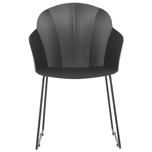 Beliani Set of 2 Dining Chairs SYLVA Black 2