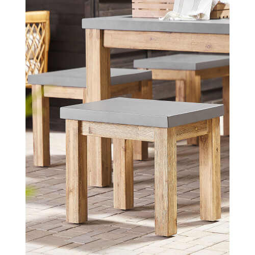 Beliani Garden Chair OSTUNI Concrete Grey 1