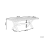 Beliani Garden Dining Table CASCAIS 200 cm 105 cm Metal Grey 3