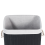 Beliani Laundry Basket KOMARI Bamboo Black 72 L 6