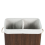 Beliani Laundry Basket KANDY Bamboo Dark Brown 72 L 6