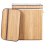 Beliani Laundry Basket KALTHOTA Bamboo Light Brown 100 L 6