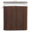 Beliani Laundry Basket KANDY Bamboo Dark Brown 72 L 4