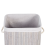 Beliani Laundry Basket KOMARI Bamboo Light Grey 72 L 6